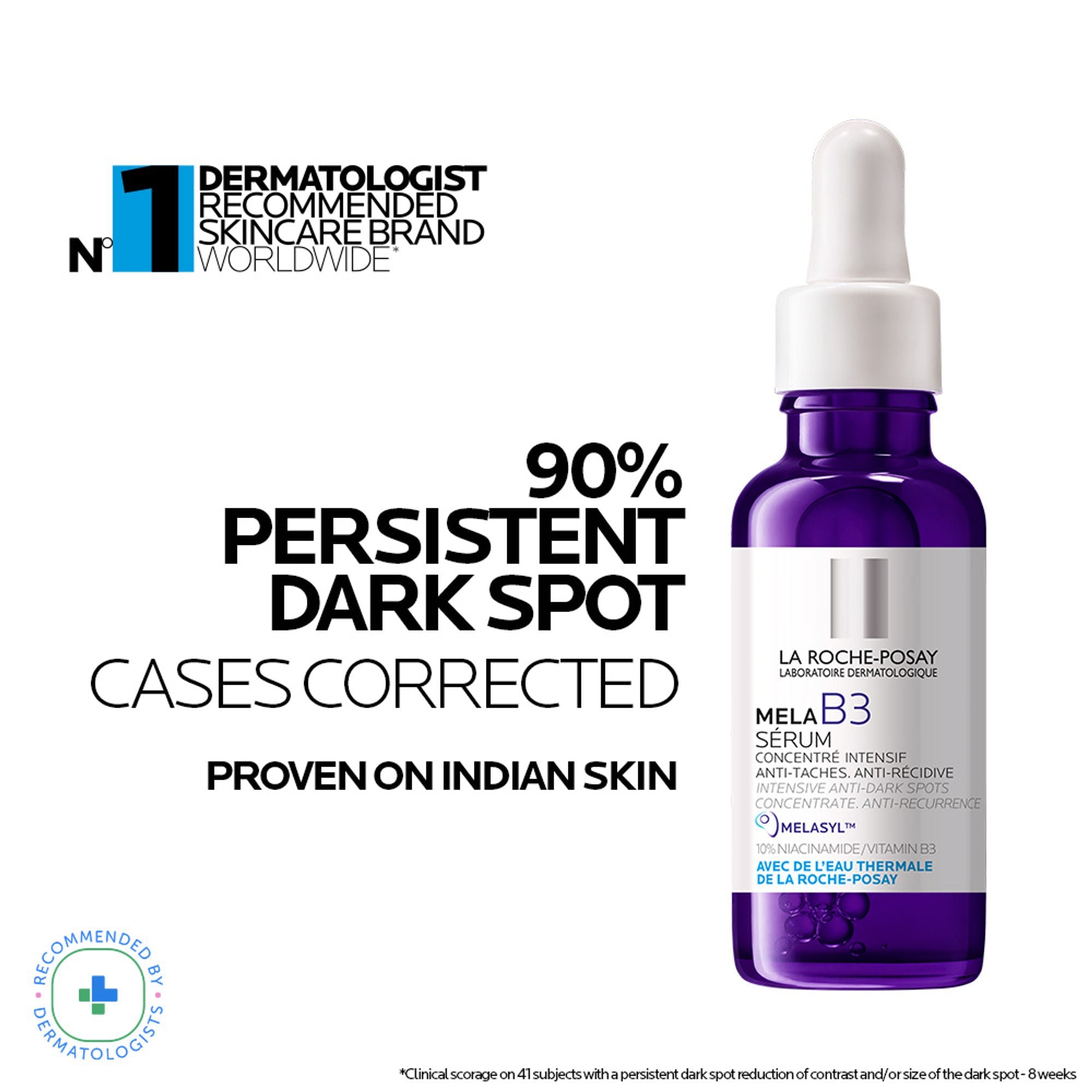 La Roche-Posay Mela B3 Serum, For Anti-Dark Spots & Pigmented Skin with Melasyl + 10% Niacinamide | Grocsy