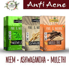 Luxura Sciences Natural Skin Care for Anti Acne - Neem + Ashwagandha + Mulethi | Grocsy