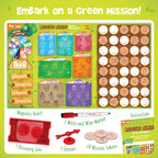 Imagimake Rescue Quest–Green Champions | Spin, Discover & Rescue Green Missions | Educational Fun Board Games for Friends & Family Night |Travel-Friendly Indoor Game |Gift for Kids Ages 5,6,7,8,9,10 | Grocsy