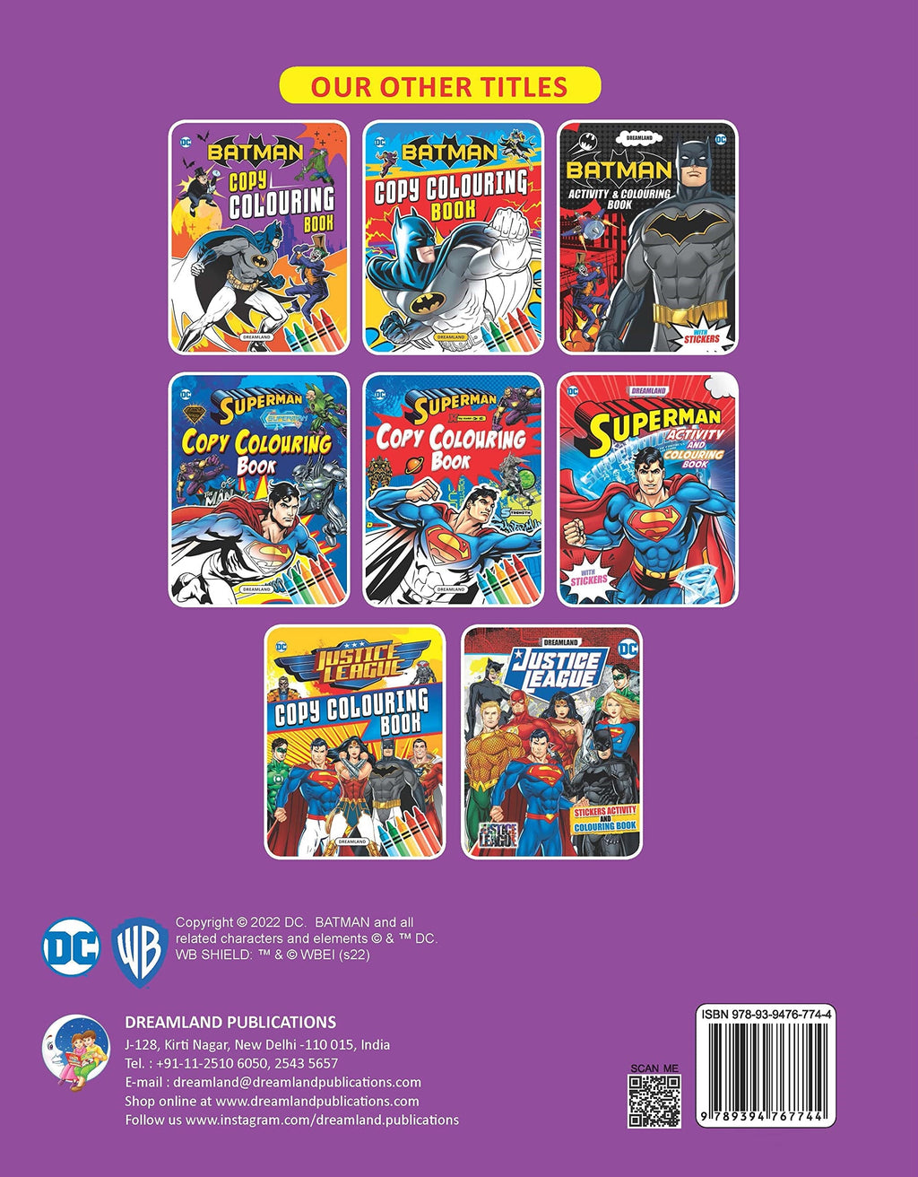 Dreamland Batman Copy Colouring Book | Grocsy