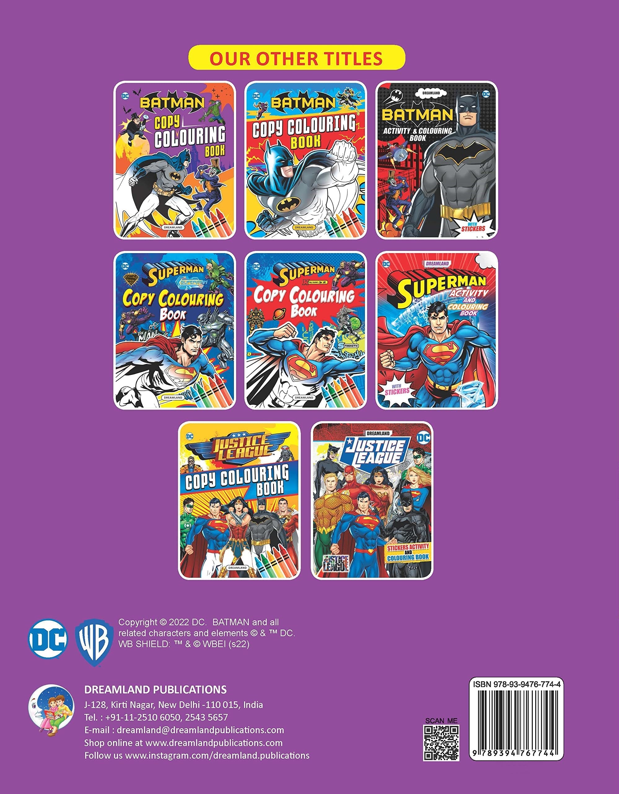 Dreamland Batman Copy Colouring Book | Grocsy
