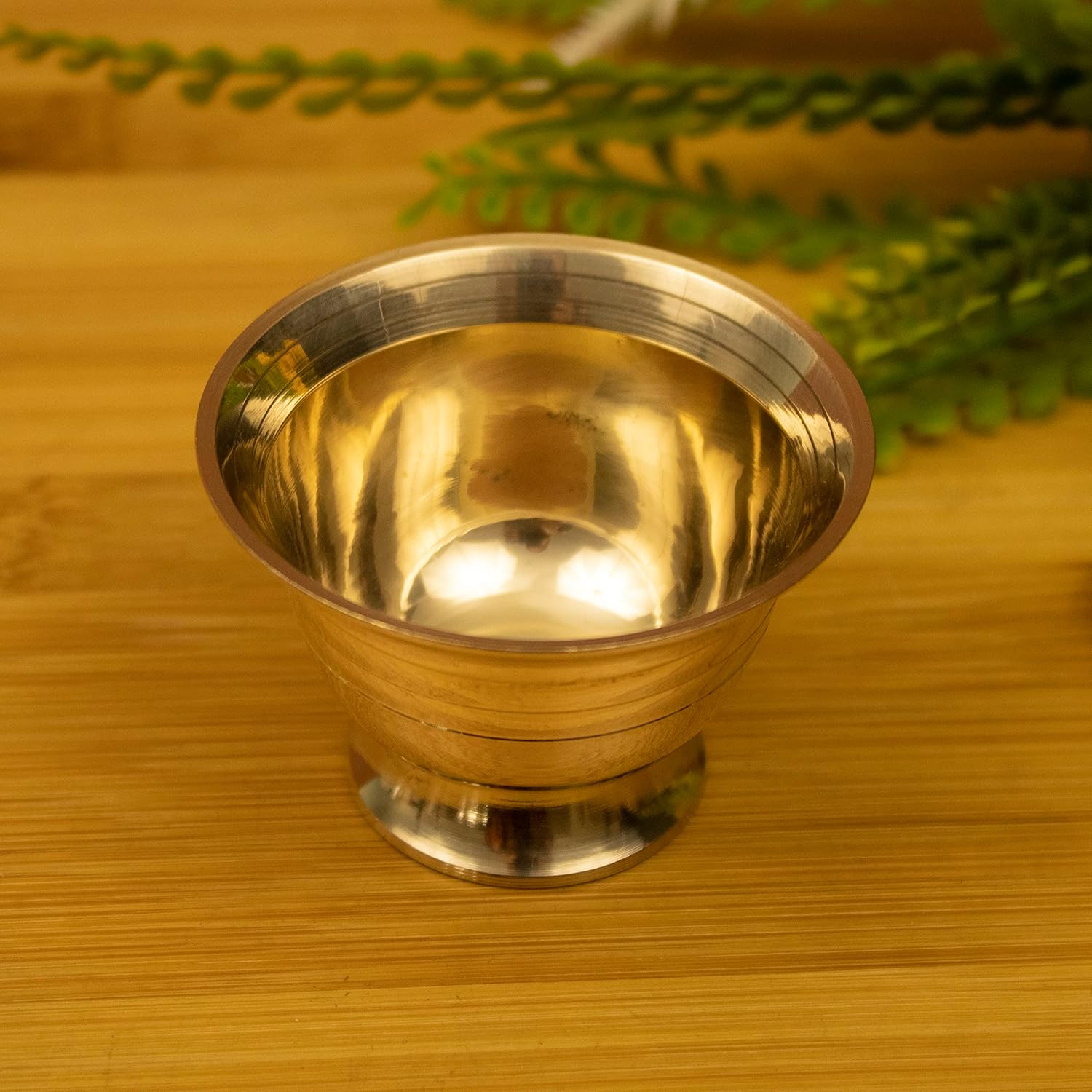 Spillbox Brass Chandhan Bowl|[Weight:60G]-Padam Payala (2) ,1 L | Grocsy
