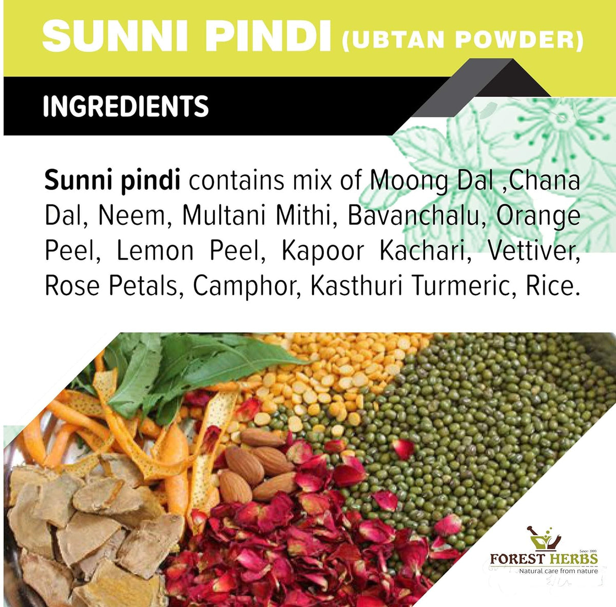 Forest Herbs Sunni Pindi Bath Powder | Grocsy