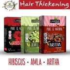 Luxura Sciences Natural Hair Care for Hair Thickening - Hibiscus + Amla + Aritha | Grocsy