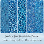 Confect Sprinkles for Cakes & Cupcakes Decoration | USP-9(Bright Blue) | Grocsy