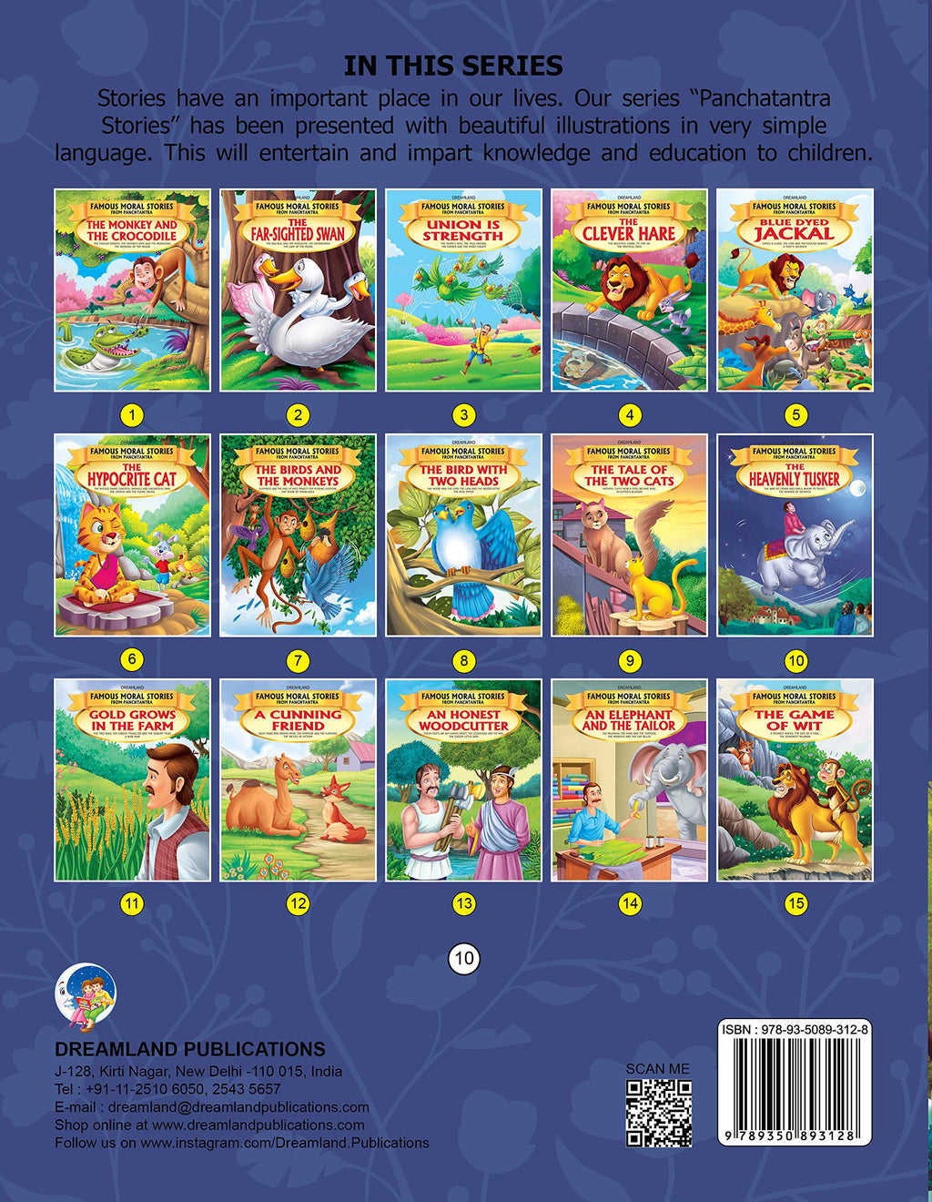 Dreamland The Heavenly Tusker - Book 10 (Famous Moral Stories from Panchtantra) | Grocsy