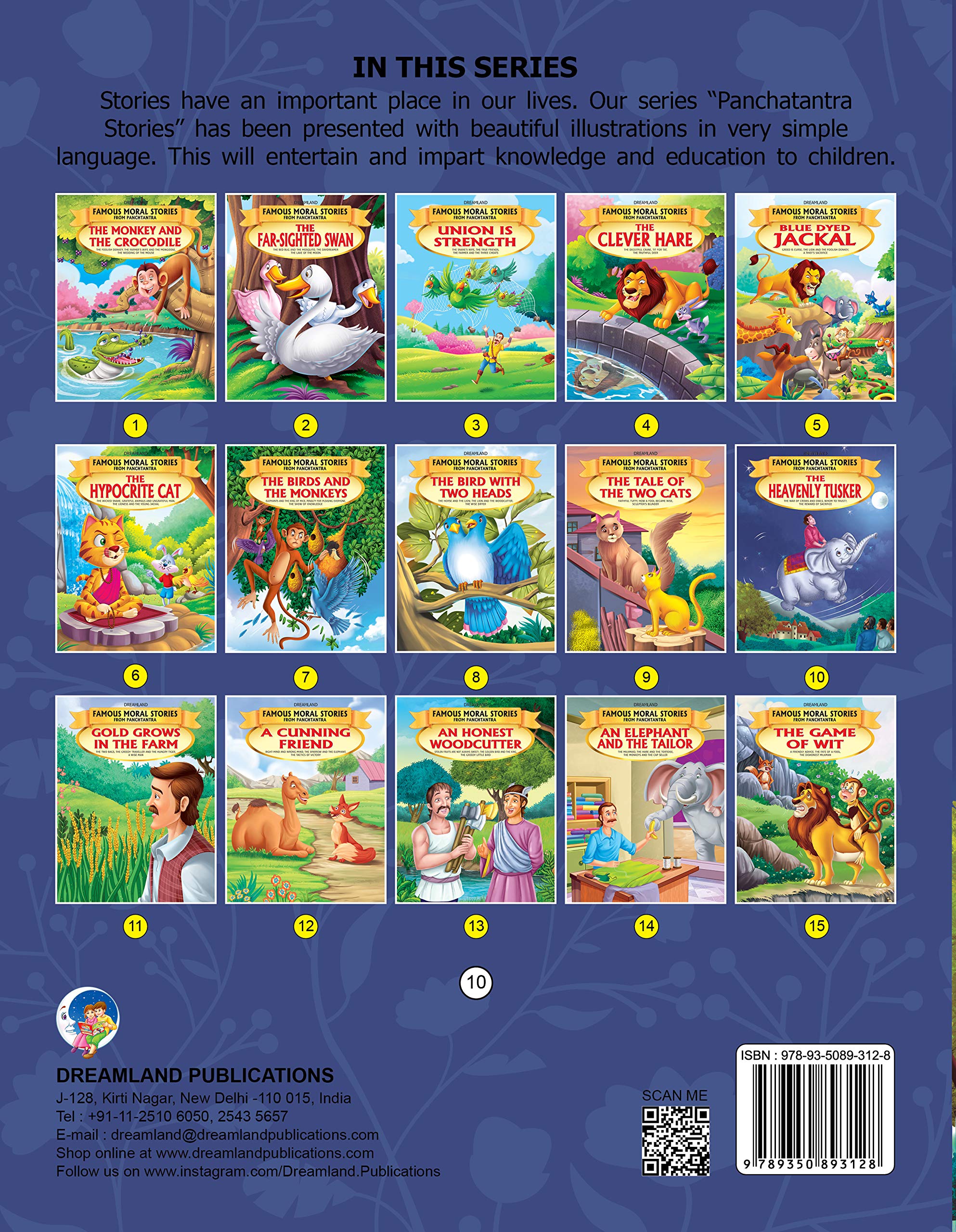 Dreamland The Heavenly Tusker - Book 10 (Famous Moral Stories from Panchtantra) | Grocsy