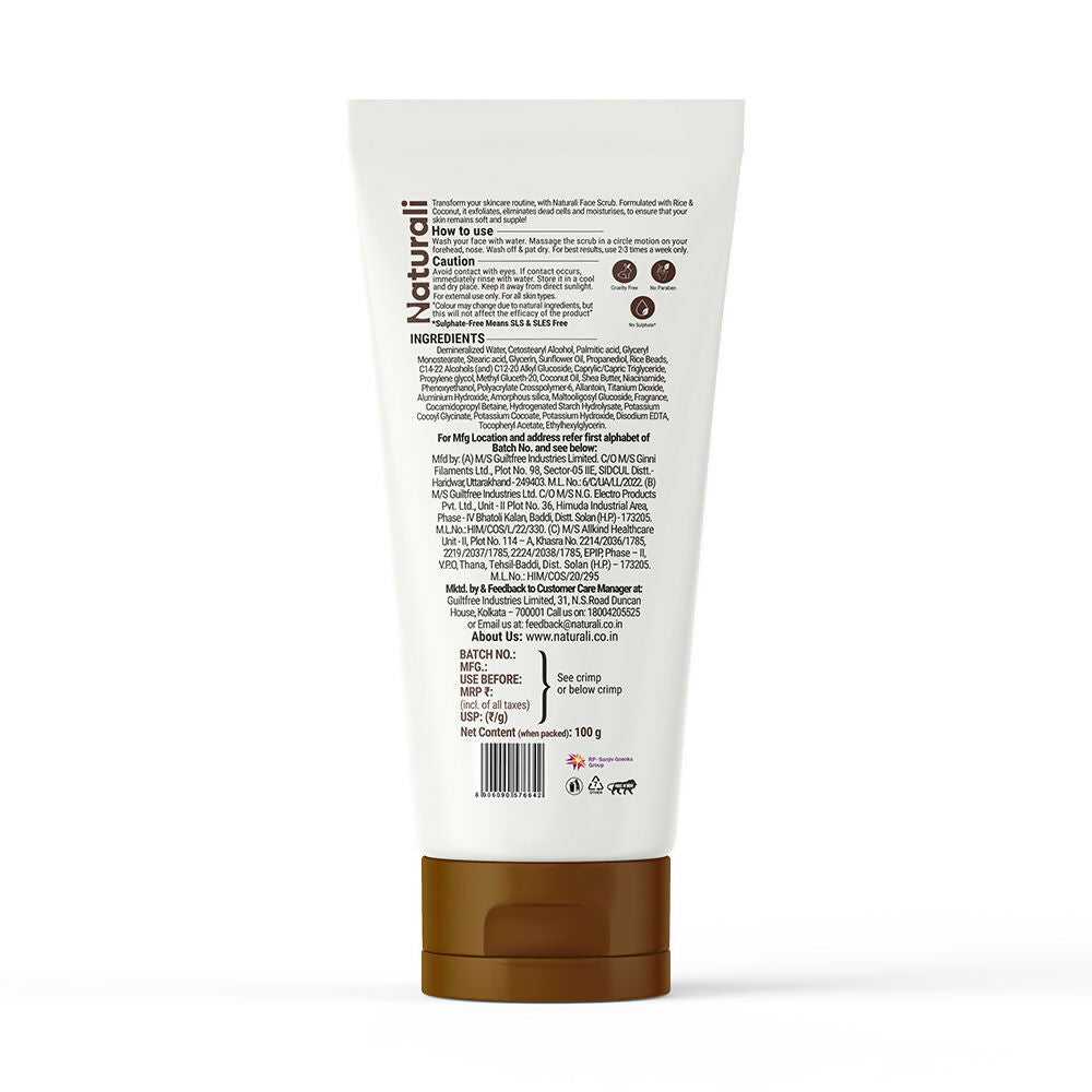 Naturali Radiant Glow Face Scrub | Grocsy