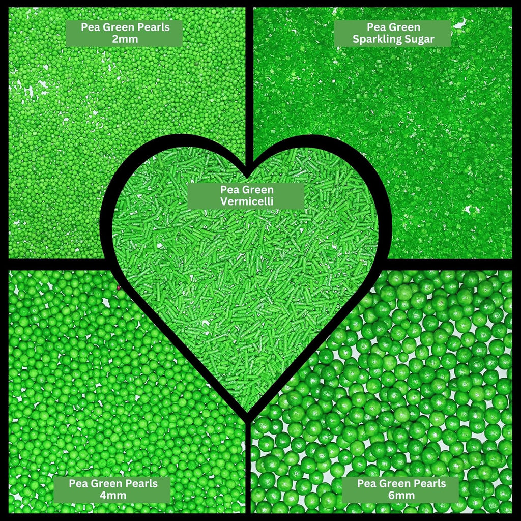 Confect Sprinkles for Cakes & Cupcakes Decoration | USP-11(Pea Green) | Grocsy