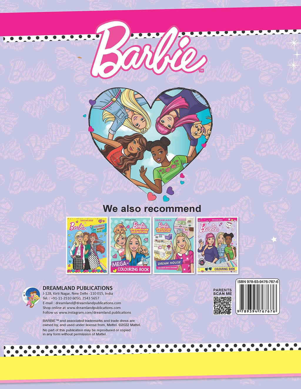 Dreamland Barbie Colouring Book | Grocsy