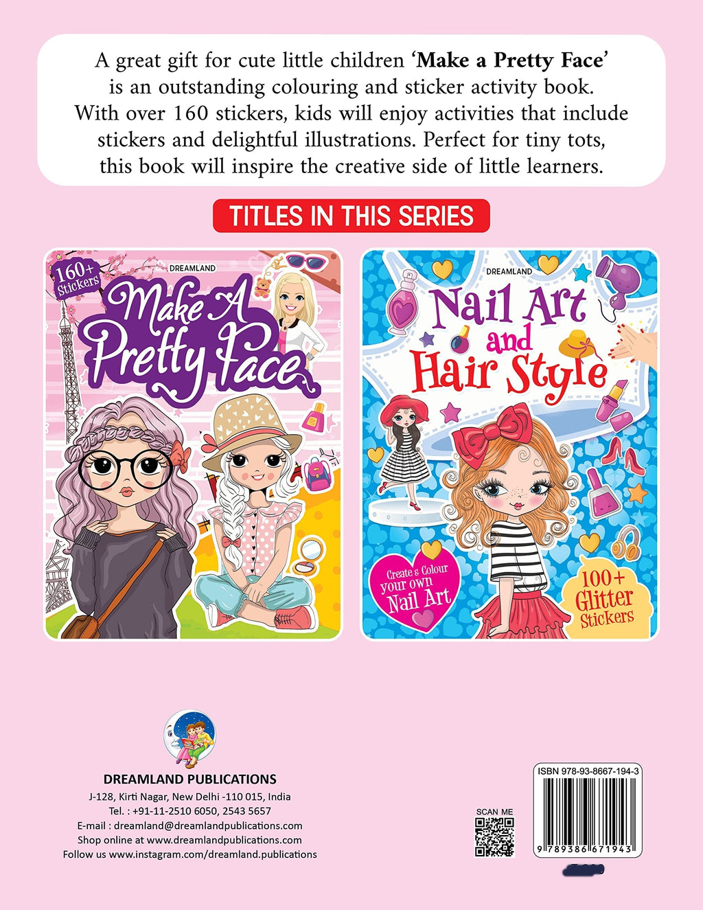 Dreamland Make A Pretty Face with 100+ Stickers | Grocsy