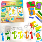 Imagimake Stamp Art Jungle | Easter Crafts for Kids Ages 3-5 | Easter Basket Stuffers for Toddler | Easter Toys | Easter Gifts for Toddlers | Easter Gifts for Girls & Boys 3, 4, 5, 6, 7, 8 Years | Grocsy