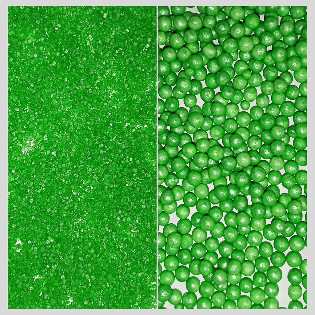 Confect Sprinkles for Cakes & Cupcakes Decoration | USP-11(Pea Green) | Grocsy