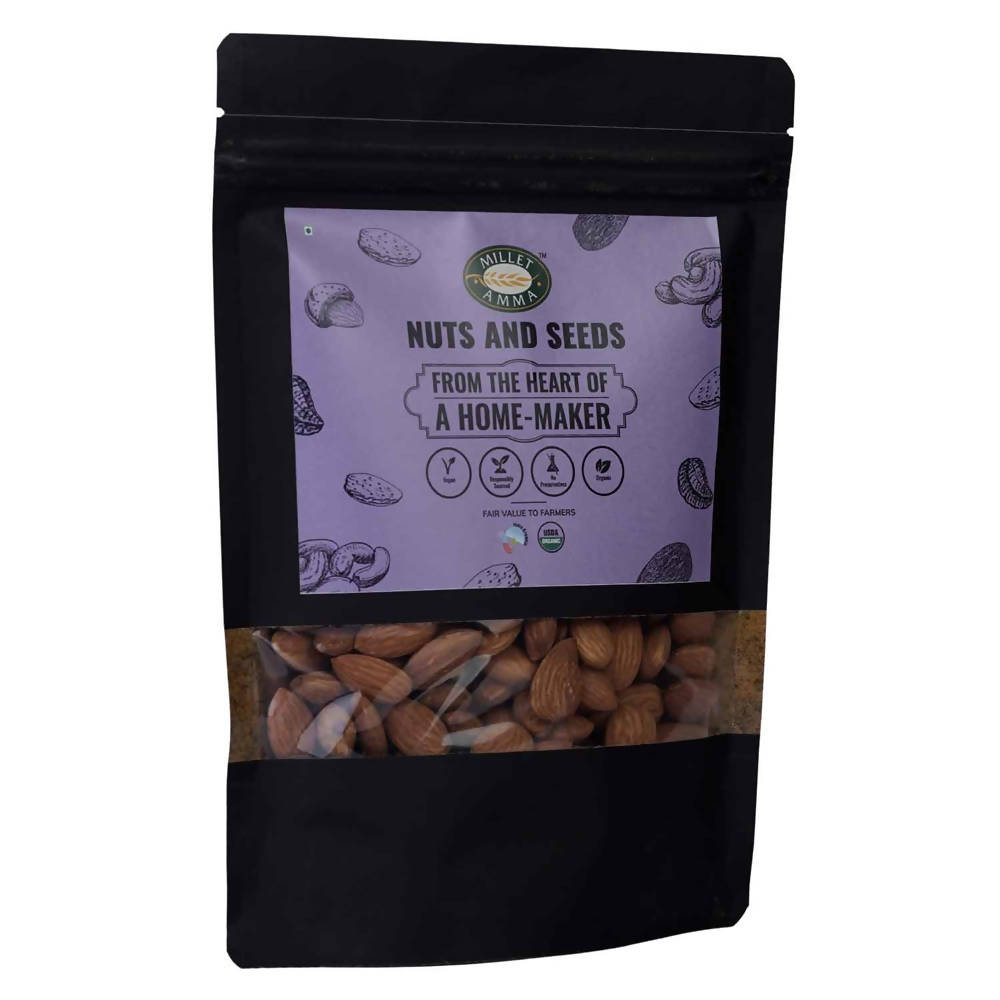 Millet Amma Organic Almonds (Badam) | Grocsy