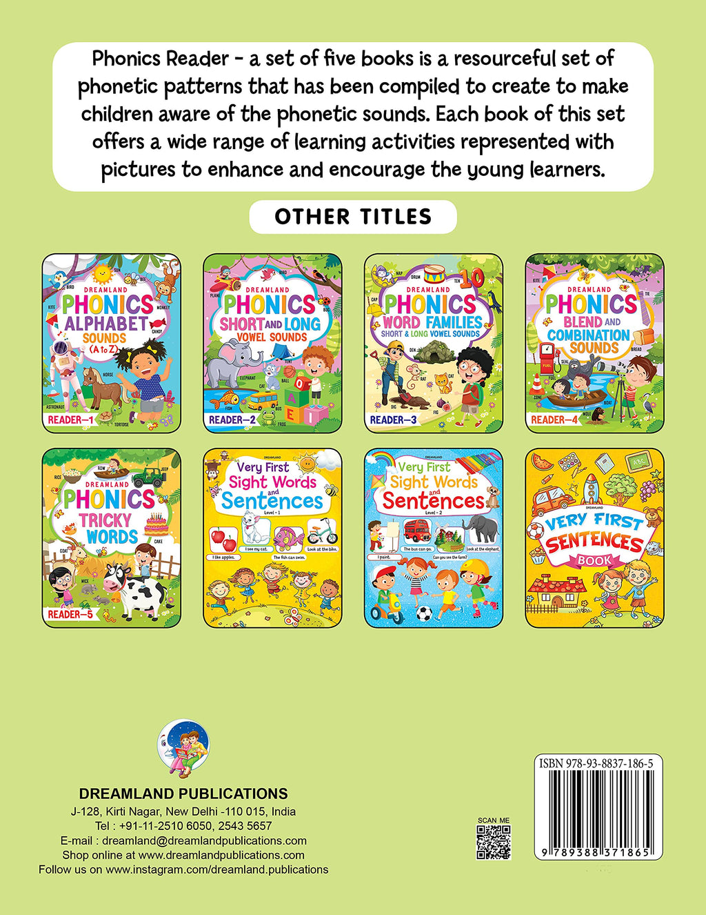 Dreamland Phonics Reader - 3 (Word Families Short and Long Vowel Sounds) Age 6+ | Grocsy