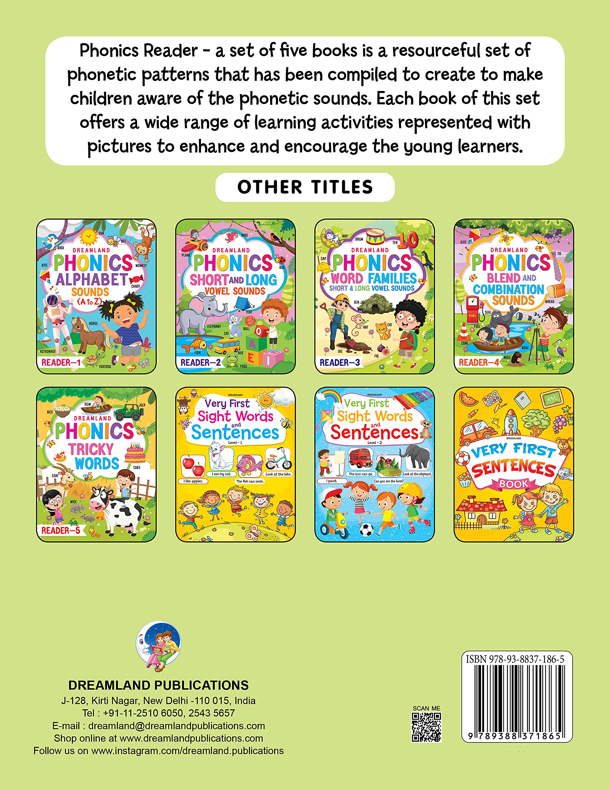 Dreamland Phonics Reader - 3 (Word Families Short and Long Vowel Sounds) Age 6+ | Grocsy