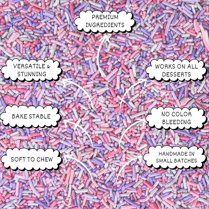 Confect Rainbow Sprinkles for Decoration 09 | Grocsy