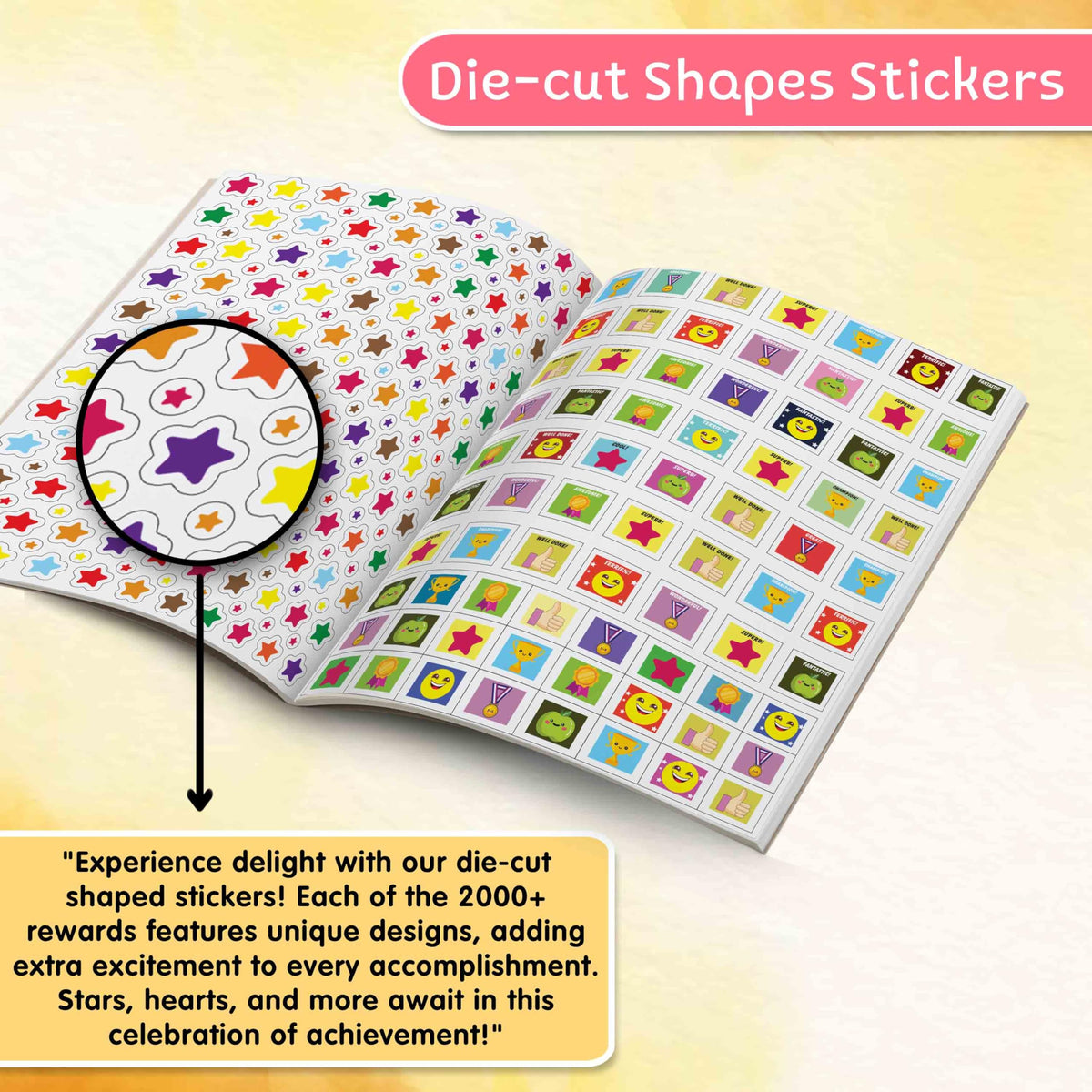 2000+ Reward Stickers: A Fun Sticker Book For Teachers And Parents - Encouraging And Celebrating Kids' Achievements With Over 2000 Stickers [Paperback] | Grocsy