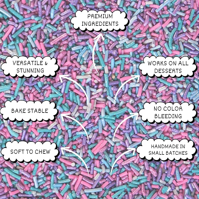 Confect Rainbow Sprinkles for Decoration 12 | Grocsy