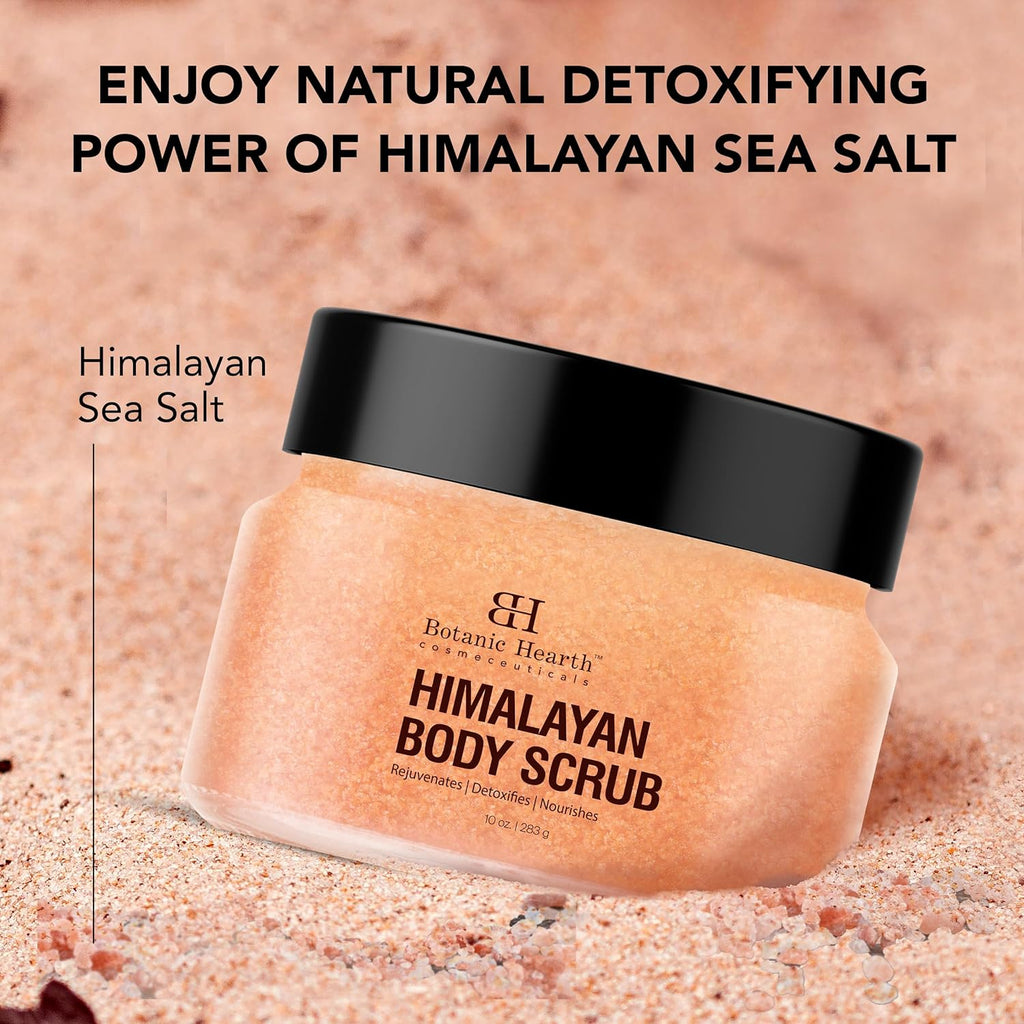 Botanic Hearth Himalayan Body Scrub with Lychee Oil - Natural Exfoliating Body & Face Scrub | Grocsy