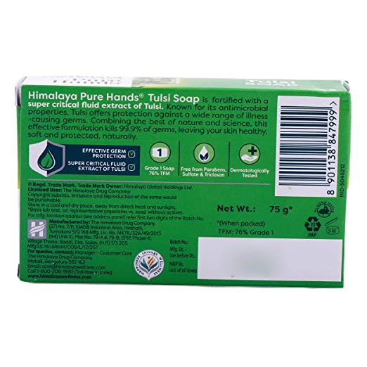 Himalaya Herbals Pure Hands Tulsi Soap | Grocsy