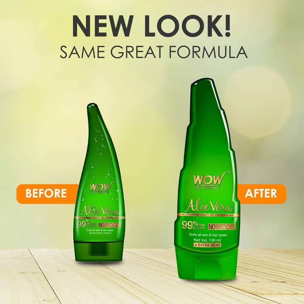 Wow Skin Science Aloe Vera Multipurpose Beauty Gel | Grocsy