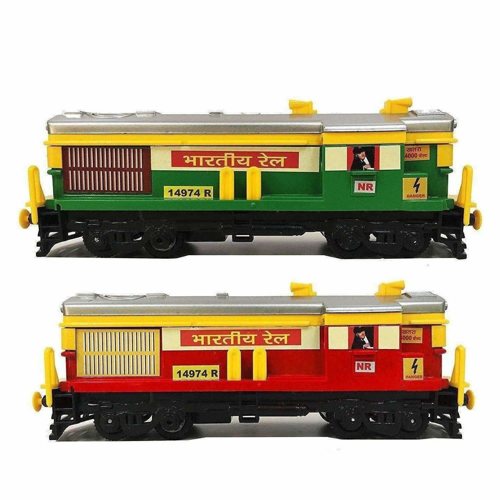 Train Engine (Set Of 2 Piece) (Green And Red) | Grocsy