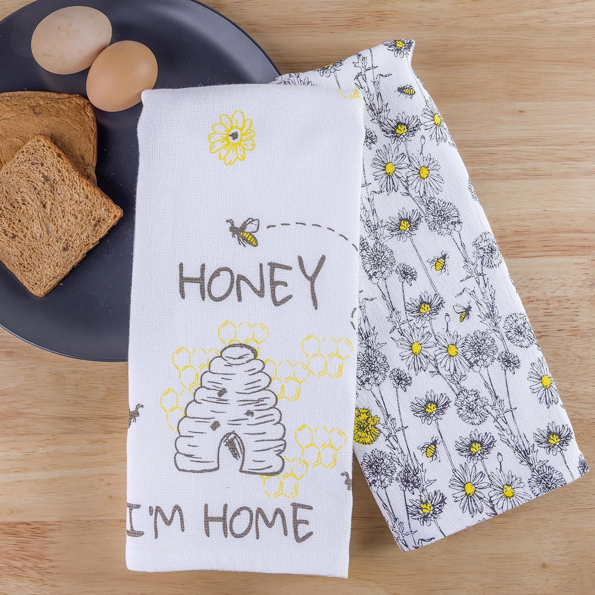 FRENCH BREAD Everyday Kitchen Towels - Set of 2 | Grocsy