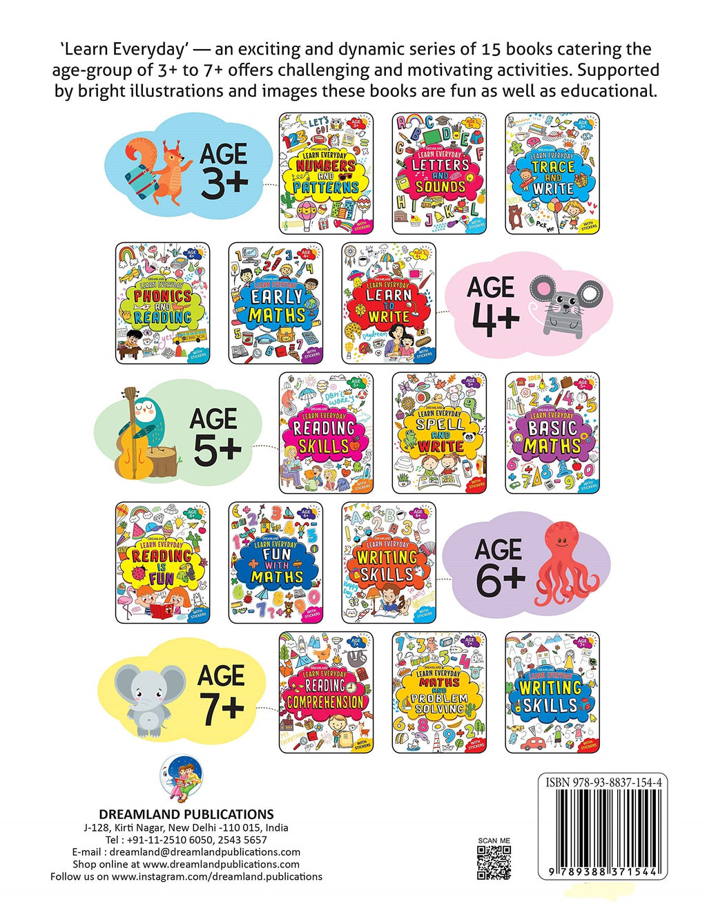 Dreamland Learn Everyday Trace and Write- Age 3+ | Grocsy