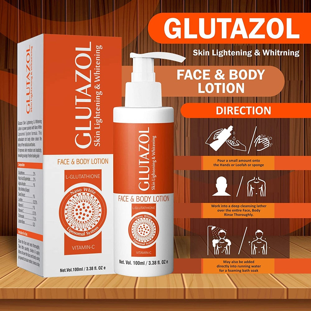 Glutazol Skin Lightening & Whitening Face & Body Lotion | Grocsy