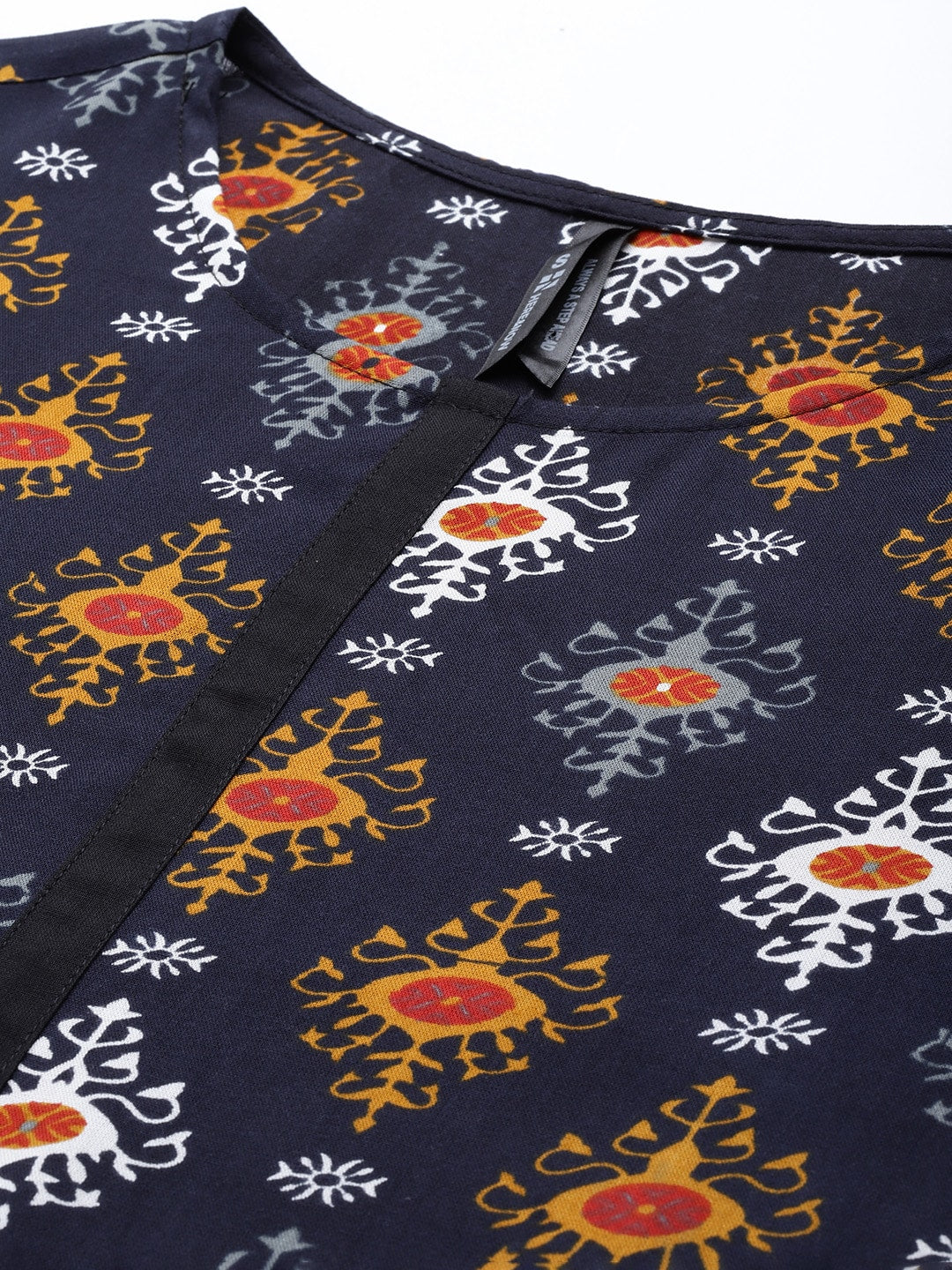 HERE&NOW Women Ethnic Motifs Printed Kurta with Trousers | Grocsy