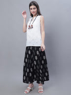 TAG 7 Women Floral Printed Flared Palazzos | Grocsy