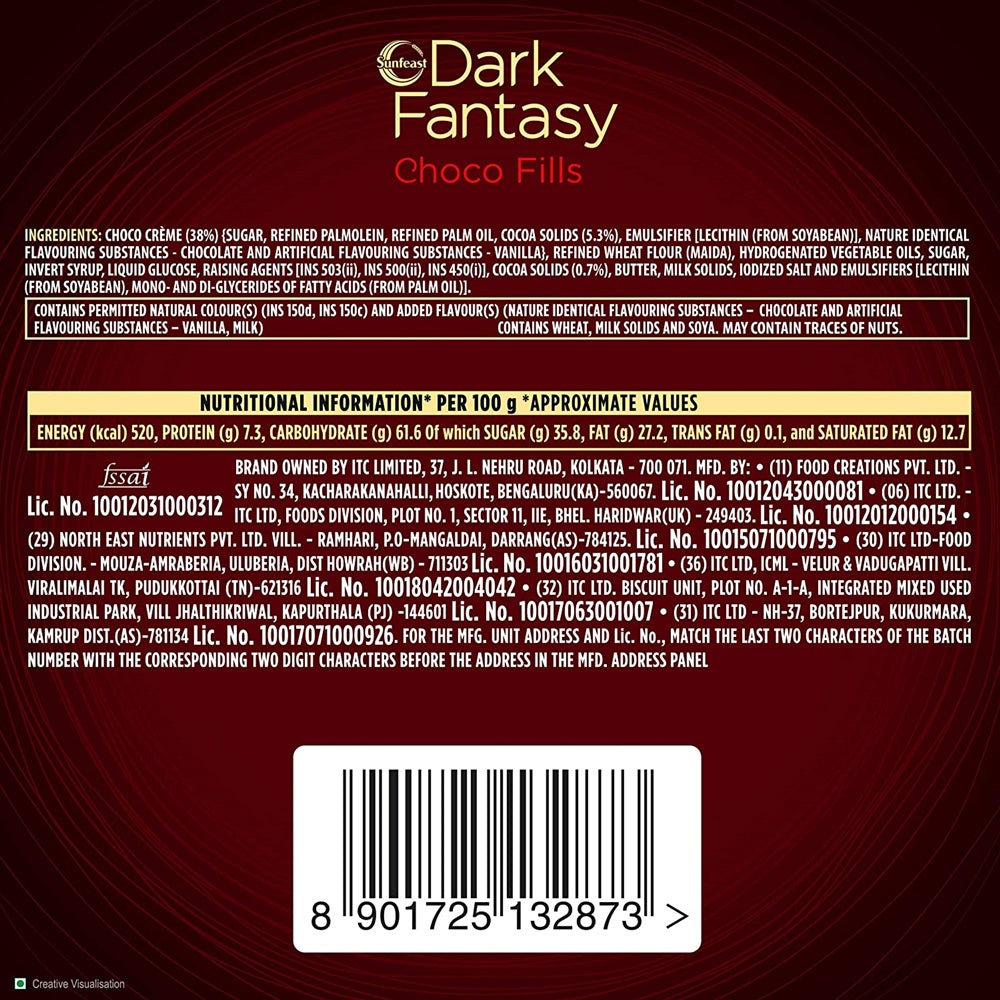 Sunfeast Dark Fantasy Choco Fills 75gm | Grocsy