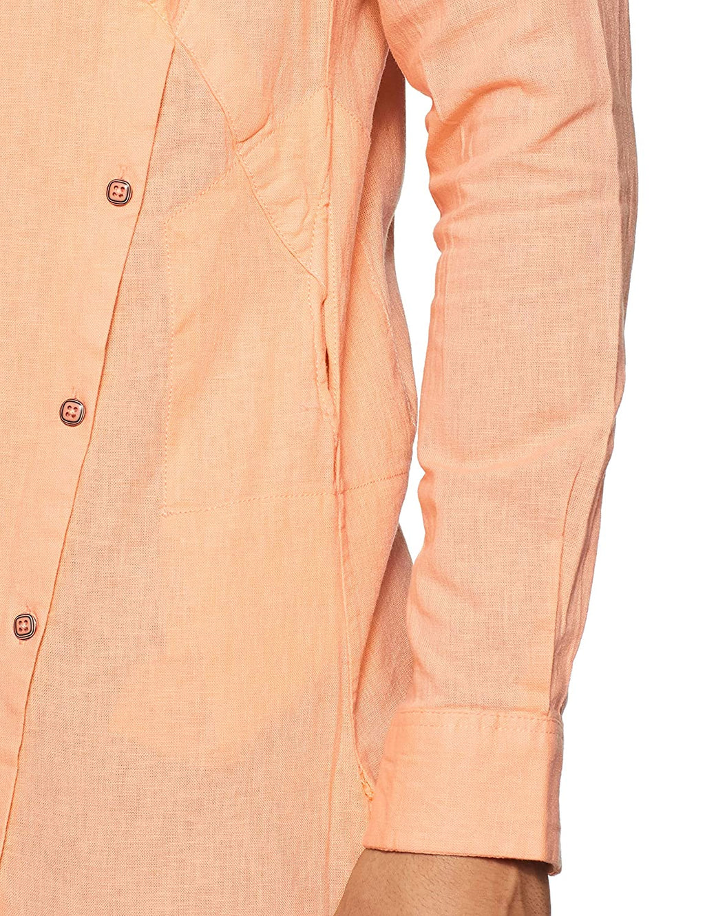 The Indian Garage Co Men Melon Kurta | Grocsy