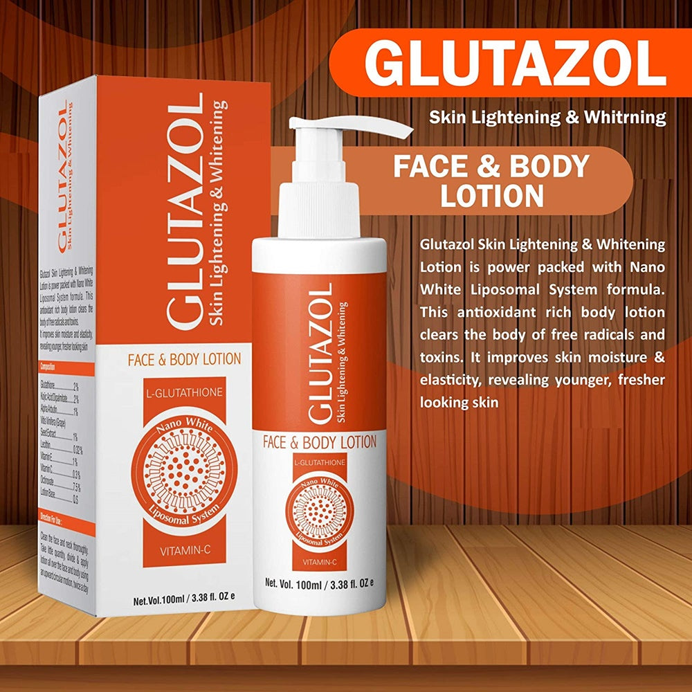 Glutazol Skin Lightening & Whitening Face & Body Lotion | Grocsy