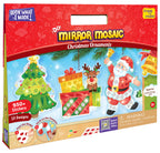 Imagimake Mirror Mosaic Christmas Kids Art Set | DIY Craft Kit | Foil Stickers for Kids | Birthday Gift for Girls and Boys Ages 3,4,5,6,7,8 | Christmas Toys for Girls Age 4,5,6,7,8 | Grocsy