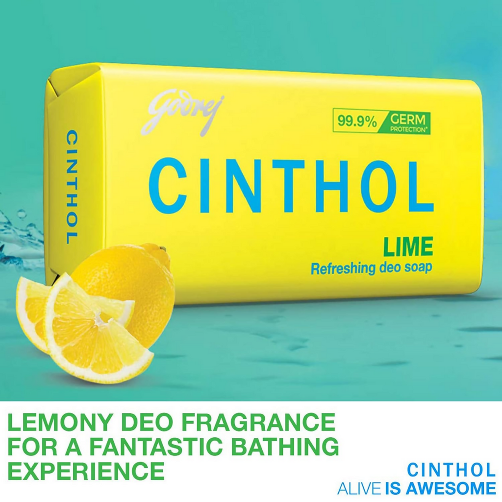 Cinthol Lime Refreshing Soap | Grocsy
