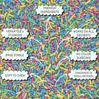 Confect Rainbow Sprinkles for Decoration 03 | Grocsy