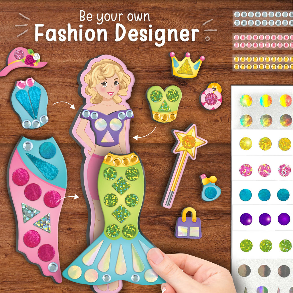 Imagimake DIY Magnetic Dress-Up Princess |Pretend Play Magnetic Toys for Kids | 30 Magnetic Dresses & Accessories | Interchange & Create Unlimited Outfits | Birthday Gift for 3,4,5,6,7,8 Year Old Girl | Grocsy