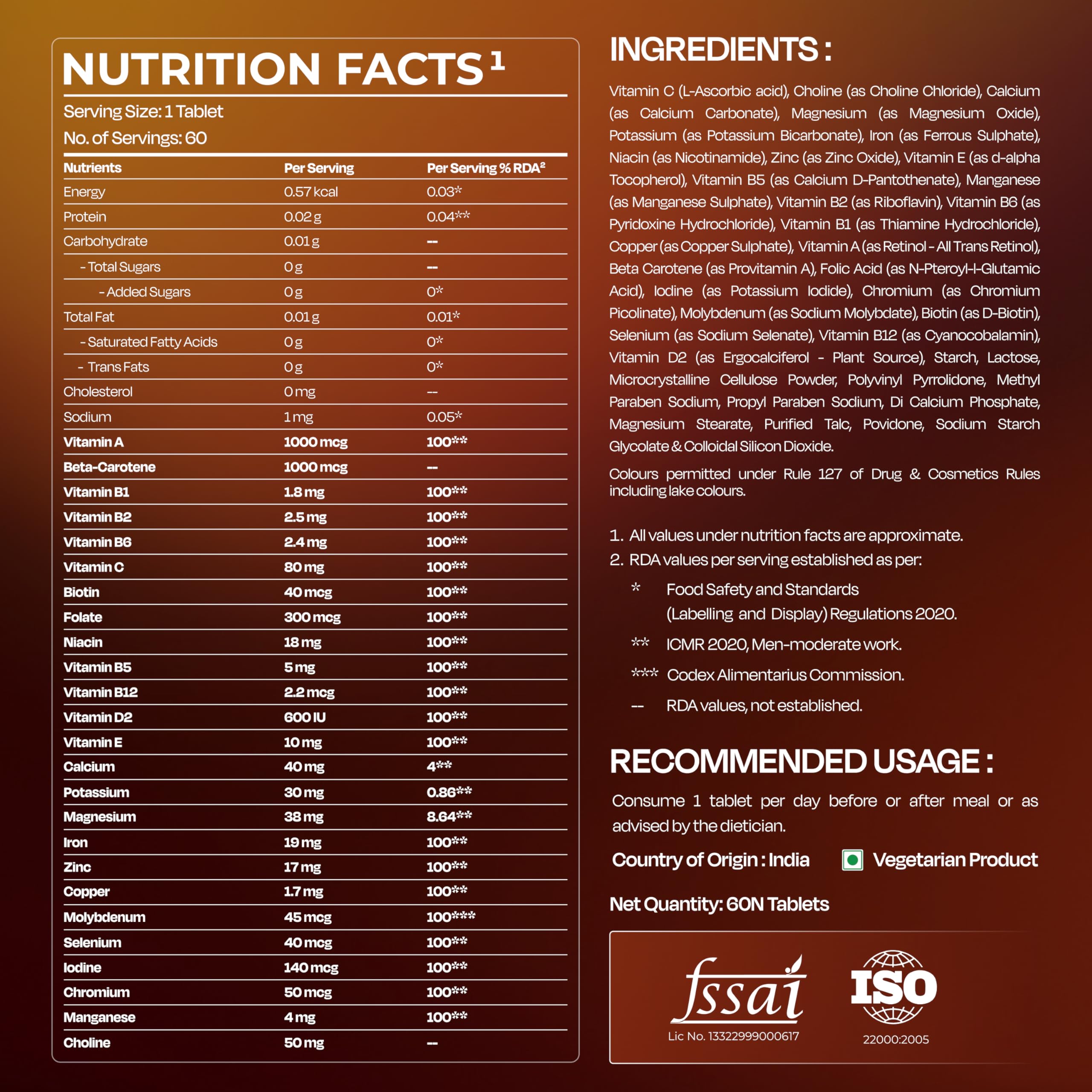 Nutrabay Multivitamin Tablets for Men | Grocsy