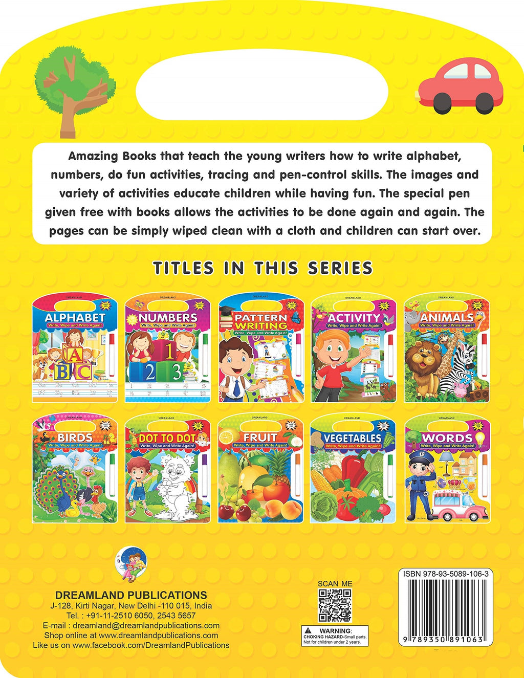 Dreamland Write and Wipe Book - Words | Grocsy