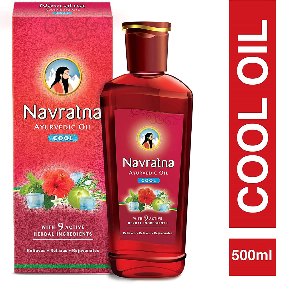 Navratna Ayurvedic Cool Hair Oil | Grocsy