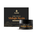 Auric Lab-Certified High-Altitude SJ Resin | 75% Fulvic Acid + Humic Acid | 80+ Trace Minerals with Real Brass Spoon Included | Grocsy
