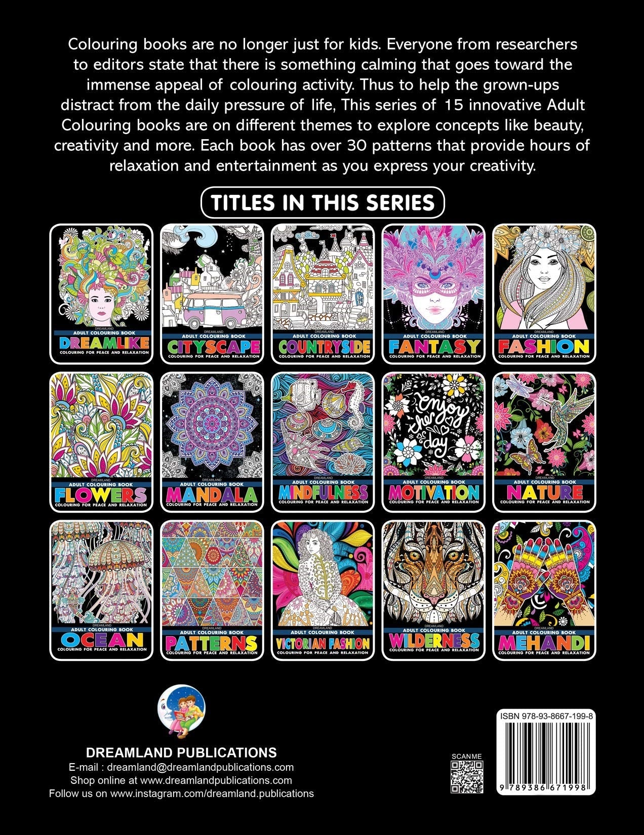 Dreamland Fashion- Colouring Book for Adults | Grocsy