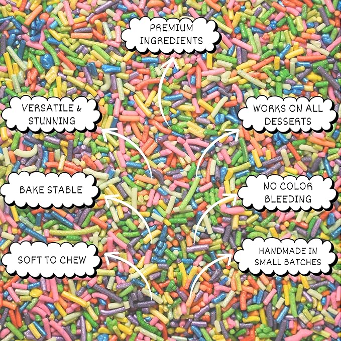 Confect Rainbow Sprinkles for Decoration 13 | Grocsy