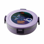 Dubblin Tweaty Stainless Steel Round Lunch Box | Grocsy