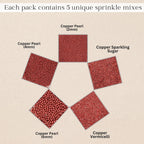 Confect Sprinkles for Cakes & Cupcakes Decoration | USP-20(Copper) | Grocsy