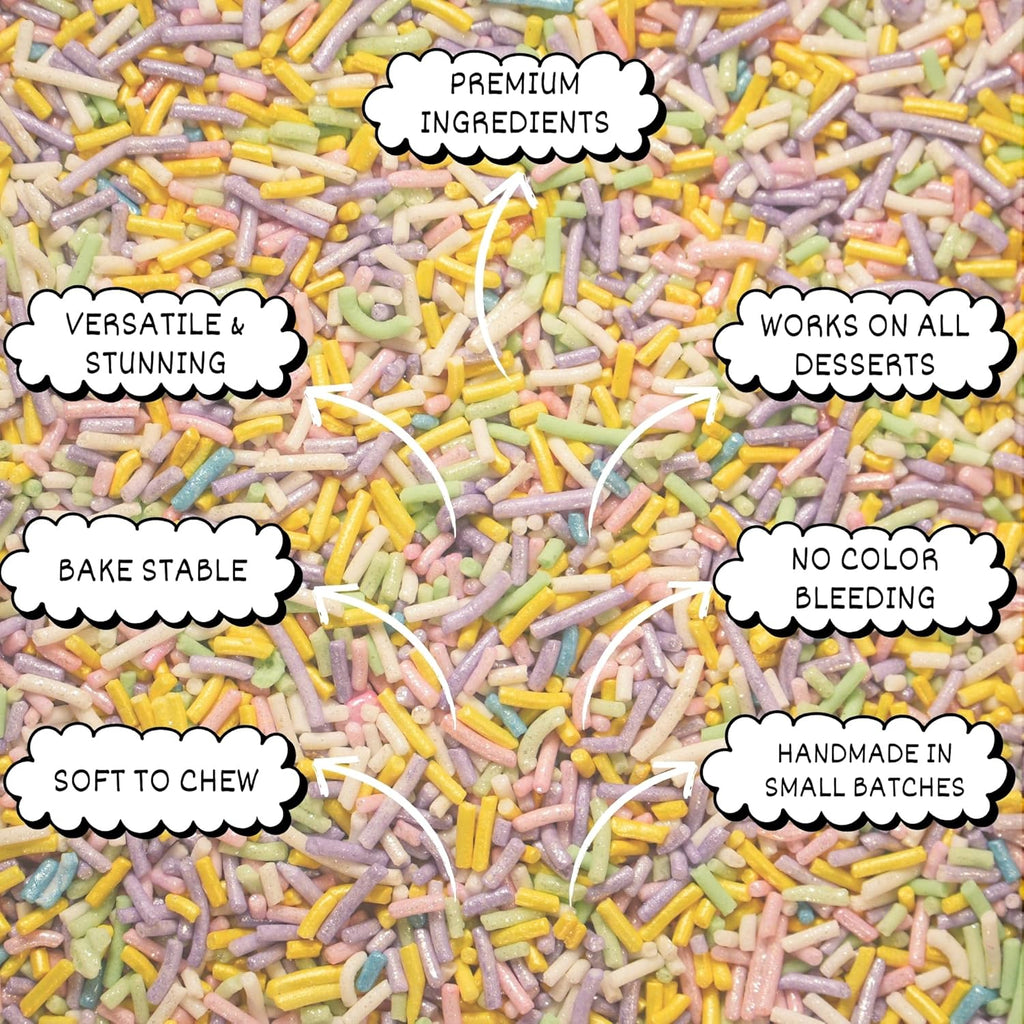 Confect Rainbow Sprinkles for Decoration 02 | Grocsy