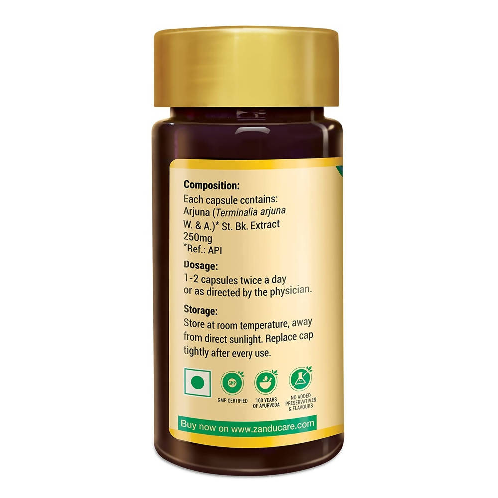 Zandu Arjuna Healthy Heart Capsules | Grocsy