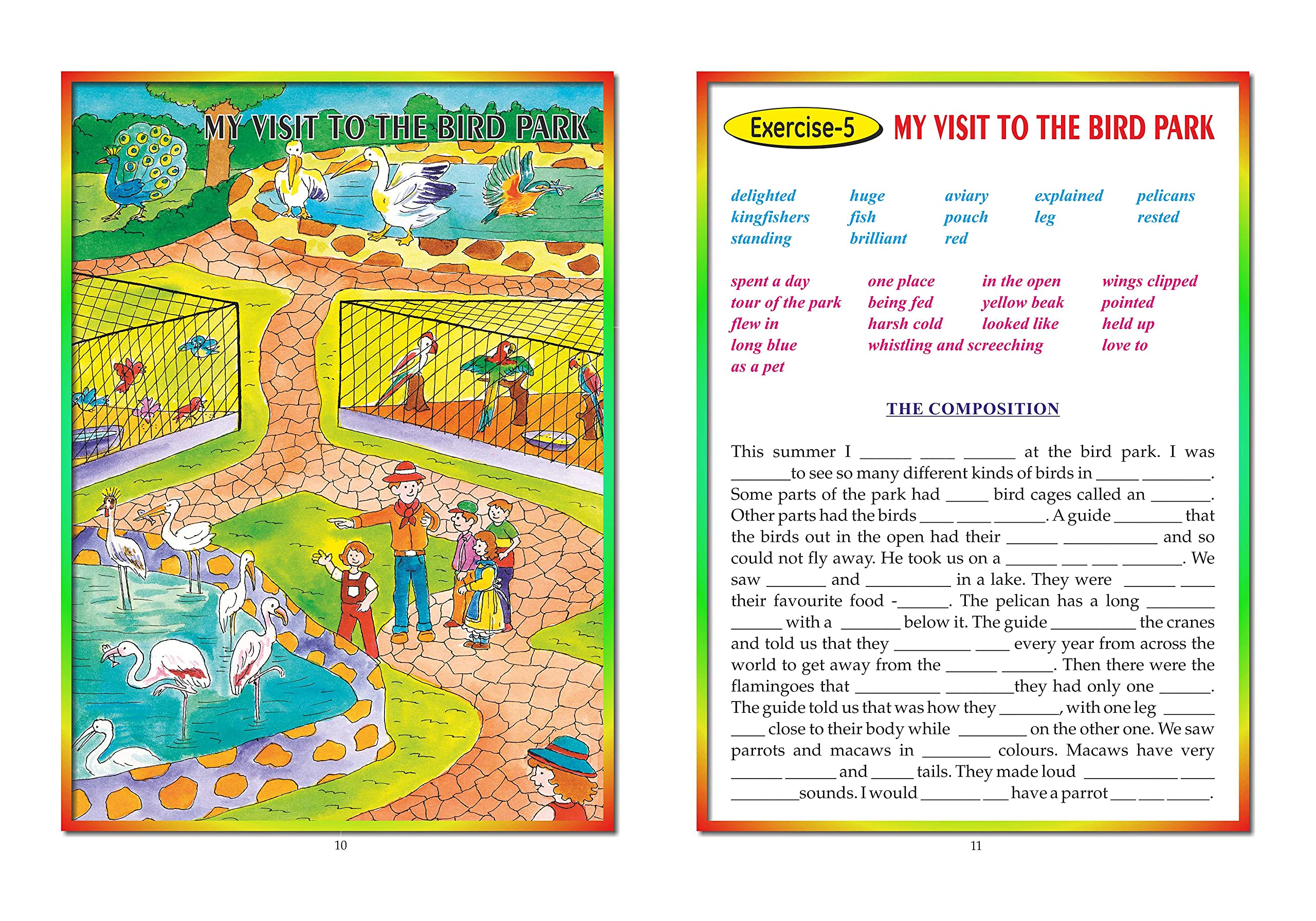 Scholars Hub Picture Composition Book (Part 1, 2) (Set Of 2 Books) | Picture Composition Book For Class 1,2 | 56 Pages | Grocsy